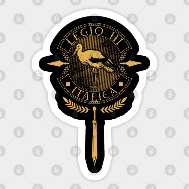 Legio III Italica - Roman Legion Sticker by Modern Medieval Design